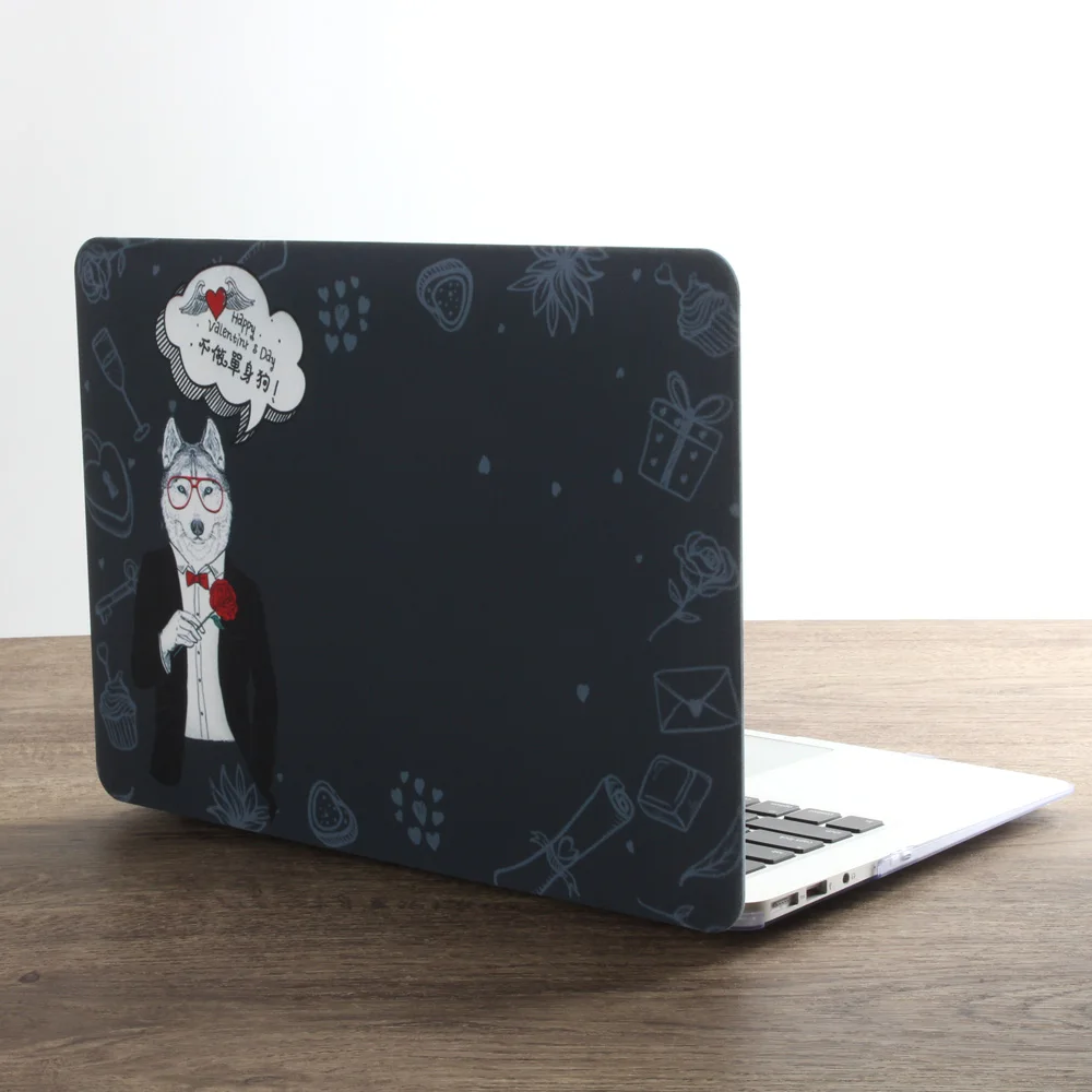 Чехол для ноутбука с животным принтом для MacBook Air Pro retina 11 12 13 15 дюймов с сенсорной панелью+ чехол для клавиатуры