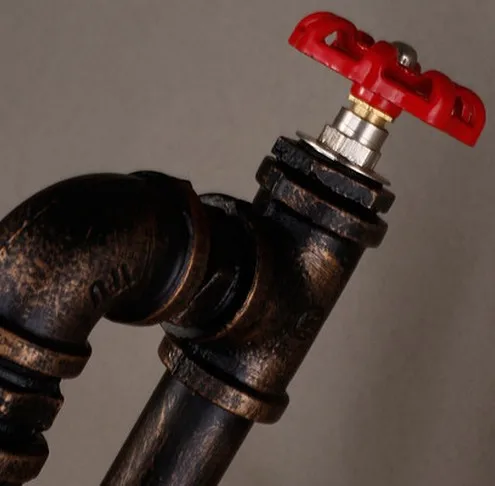 Nordic Loft Style Industrial Vintage Wall Light For Home Antique Metal Water Pipe Lamp Bedside Edison Wall Sconce Lighting