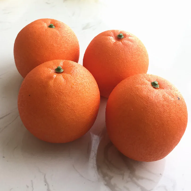 

Fake Orange Fruit 8cm 24Pcs Artificial Simulation Cute Vegetables Toys for Kids Wedding Photograph Props