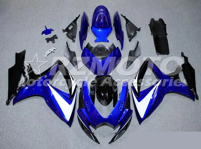 

New ABS motorcycle Fairings Kit set Fit For SUZUKI GSXR600 GSXR750 06 07 R600 R750 K6 GSXR 600 750 2006 2007 black blue