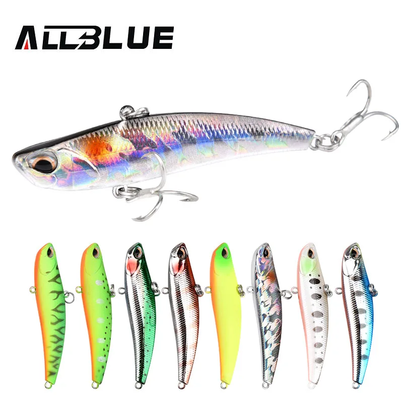 

ALLBLUE All Depth Professional Vibration BLADE VIB 70S 11g 70mm Hard Fishing lure Ice Fishing Artificial Bait Isca Peche