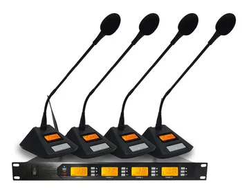 

D440 4*100 channel wireless conference microphone system/ black base ..