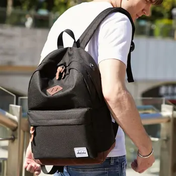 

2020 Girl Women Men Canvas Travel Backpack Daysack Laptop School Bag College Bagpack 20-35L