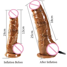 Big Inflatable Dildo With Suction Cup Sex Product Shop Huge faloimitator realistic Penis Soft Anal Plug Sex Toys For Adult Women sex shop soft silicone small realistic dildo male artificial penis cock with suction cup sex product for women adult game toys