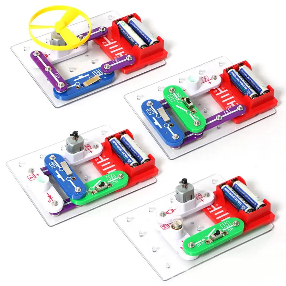 

Electronic Building Blocks DIY Circuits Physics Discovery Developmental Kids Toy 2019