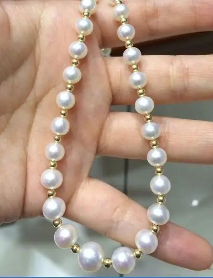 

18"8-9MM NATURAL SOUTH SEA WHITE PEARL NECKLACE