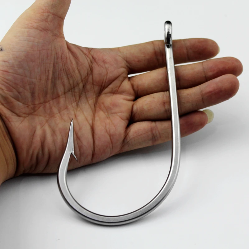 

Ultra Strong Shark Tuna Large Huge Big Game Ocean Fishing Hook Stainless Steel Barbed Sea Peche Boat Fishing Hooks 16/0 20/0