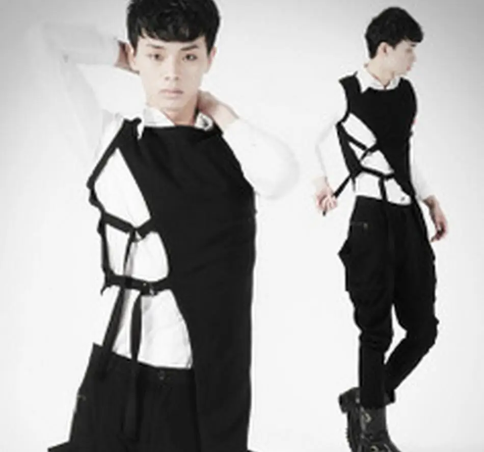 XS 5XL ! 2017 new Men's clothing spring tide stage Korean sleeveless