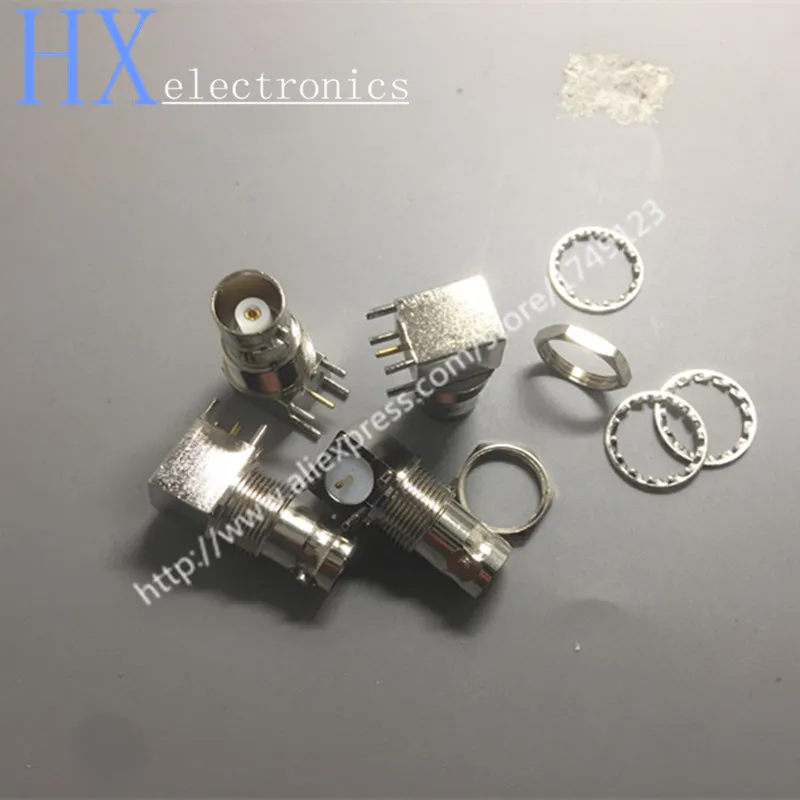 All copper BNC-KWE 29.5MM 50 ohm BNC female BNC socket seat curved legs 90 degrees 2.65yuan_