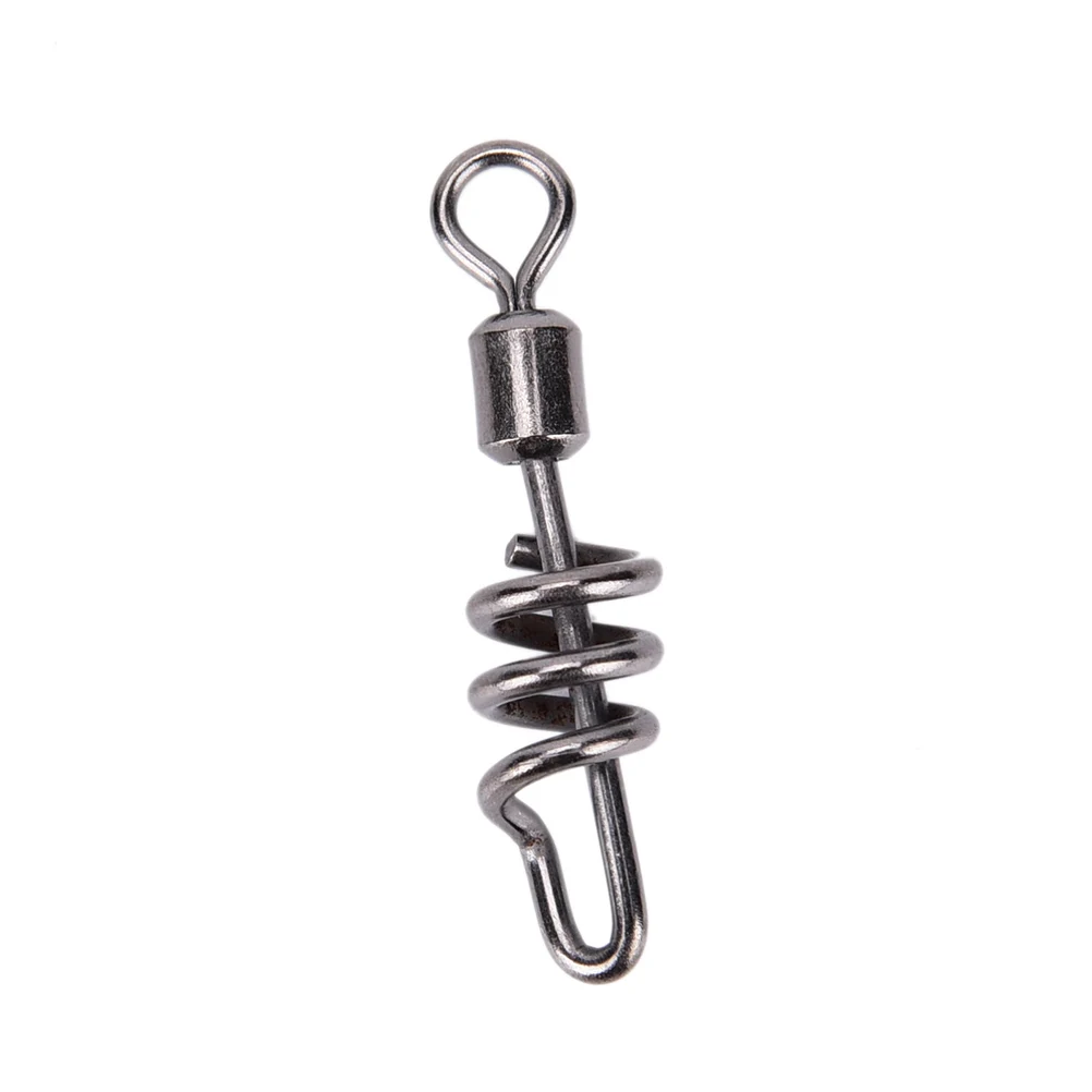 20pcspack brass fish fishing swivels rolling swivel with screwed snaps