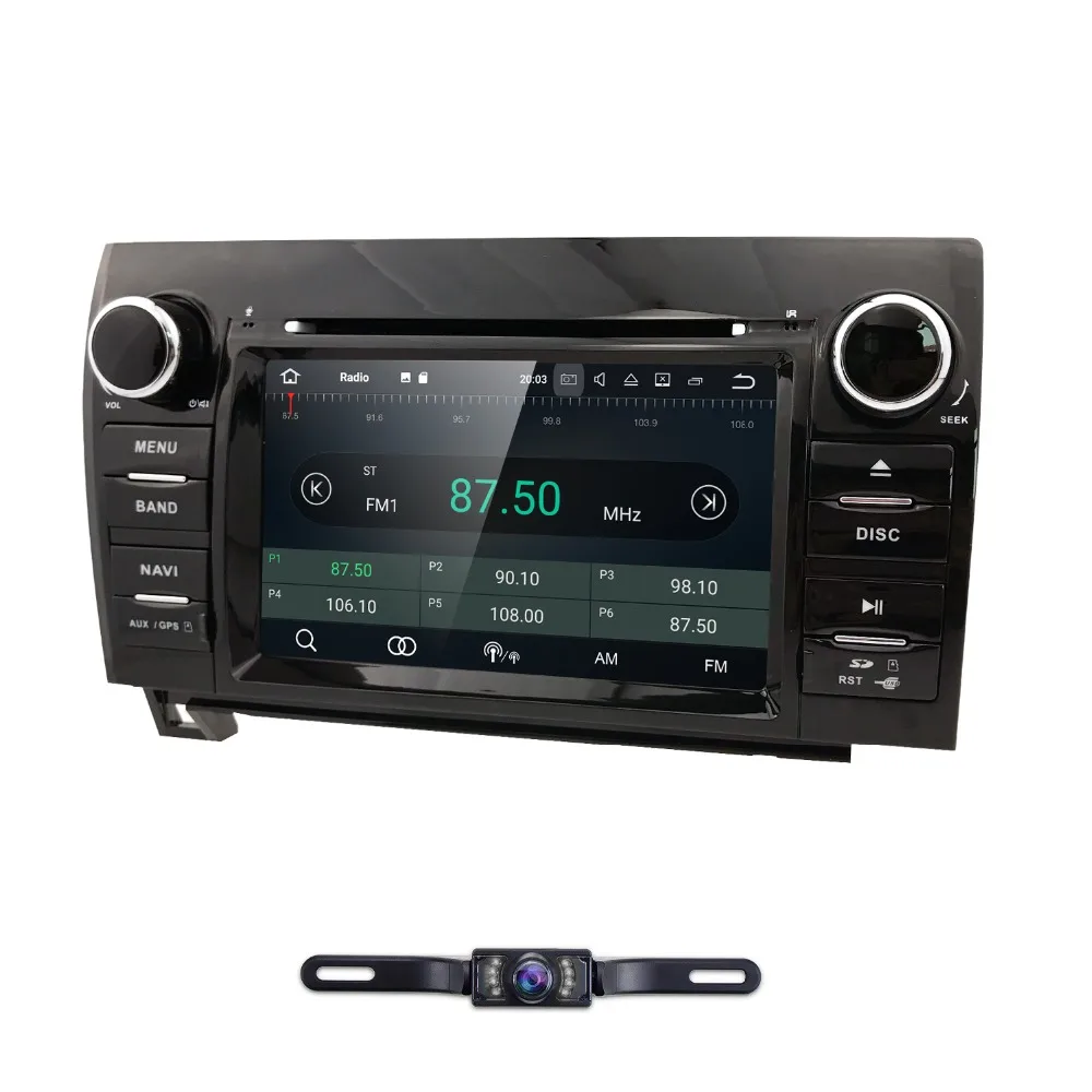 Top 2 Din Android 8.0 8Core Car DVD GPS Player Navigation Radio Stereo For Toyota Sequoia/Tundra Bluetooth WIFI 4G OBD2 4 Top 2 Din Android 8.0 8Core Car DVD GPS Player Navigation Radio Stereo For Toyota Sequoia/Tundra Bluetooth WIFI 4G OBD2 4