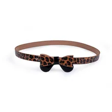 Bow tie Buckle Women's Leopard print belt Pu leather belt Dress Strap Waist Belt Girls Adjustable Decoration Waistband cloth acc Bow tie Buckle Women's Leopard print belt Pu leather belt Dress Strap Waist Belt Girls Adjustable Decoration Waistband cloth acc