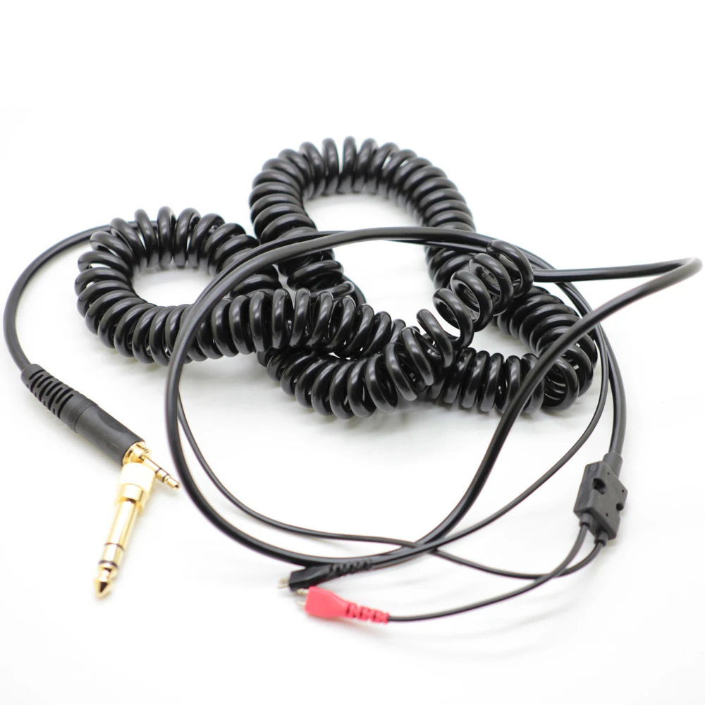 Spring Relief Coiled Cable For Sennheiser HD25 HD25-1 II HD25-C HD25-13 Headphone Replacement Cord Upgrade Cables Extra Length