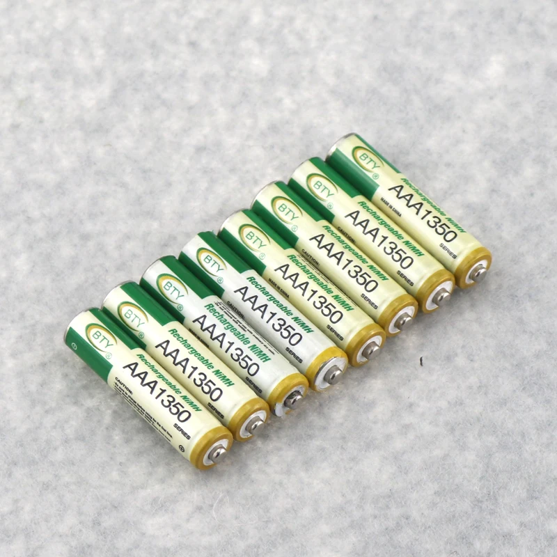 8PCS High Quality Original BTY 1350mAh AAA Batteries 1.2V 1350mAh NI MH