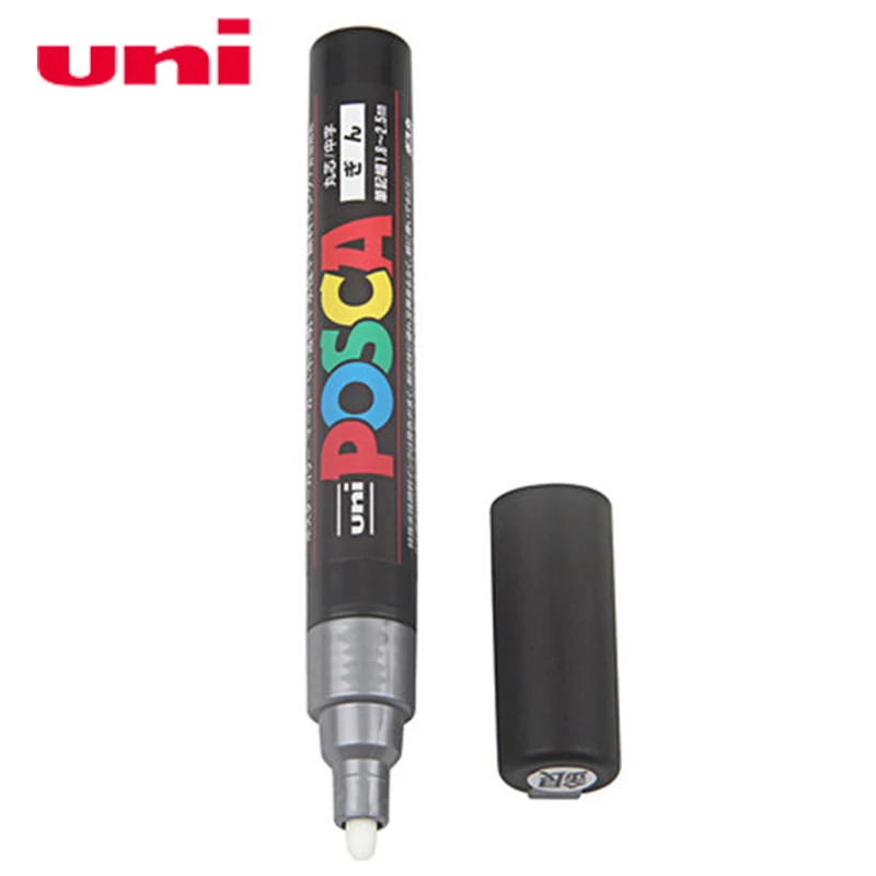 3 шт./партия Mitsubishi Uni Posca PC-5M маркер-средний Tip-1.8mm-2.5mm 17 цветов художественные маркеры офисные школьные принадлежности