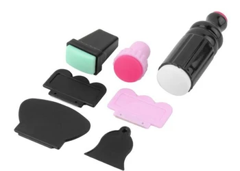 

Pro New Style Nail Art Stamping Stamp Tools Scraping Knife Set Rectangle/Round nail stamper nail polish stamp for nail art