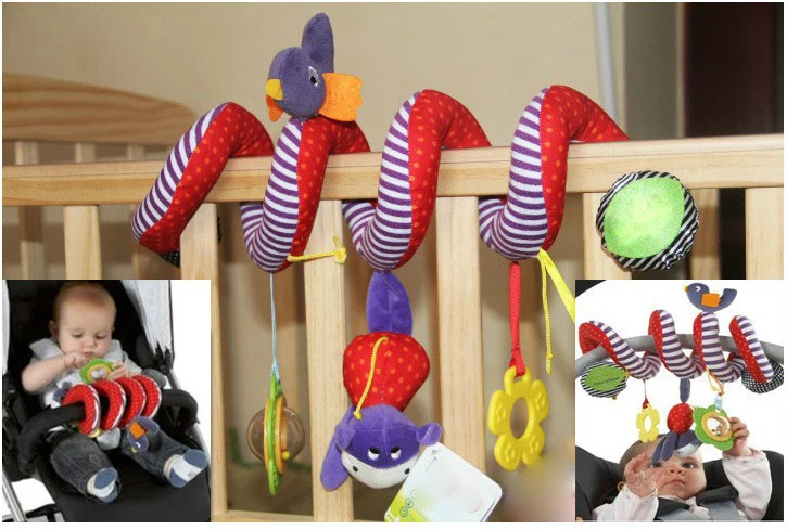 BOHS детская подвижная спиральная игрушка для коляски и кроватки