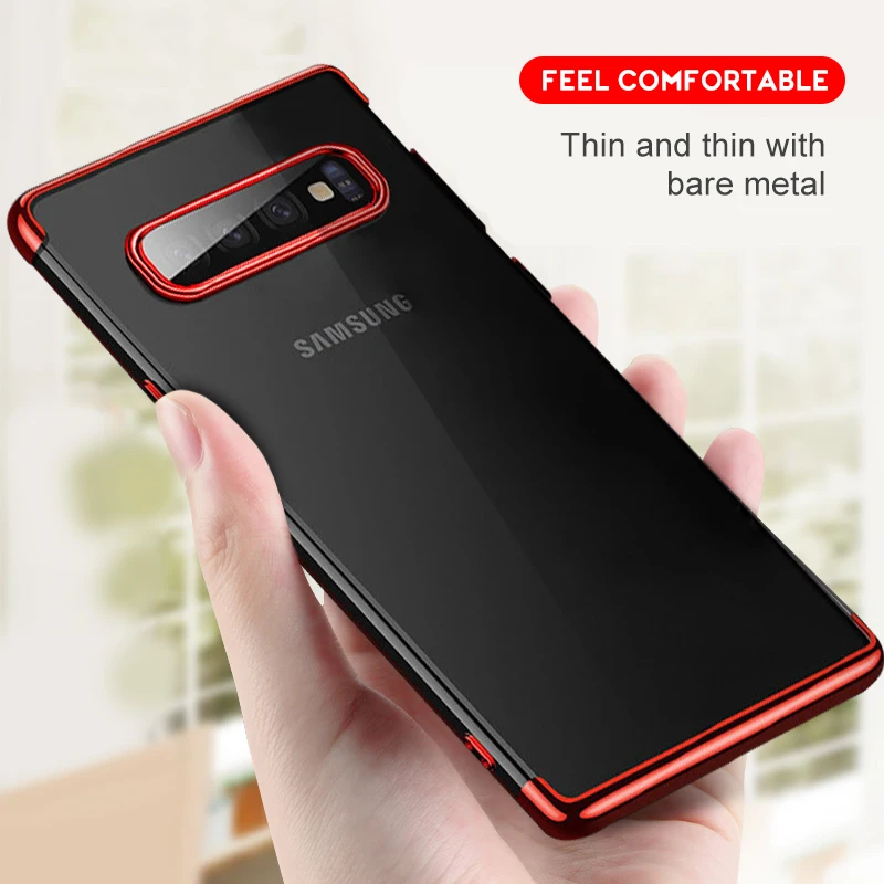 ТПУ чехол для телефона Samsung Galaxy S8 S9 Plus S10E мягкий прозрачный S10 Note 9 8 покрытие