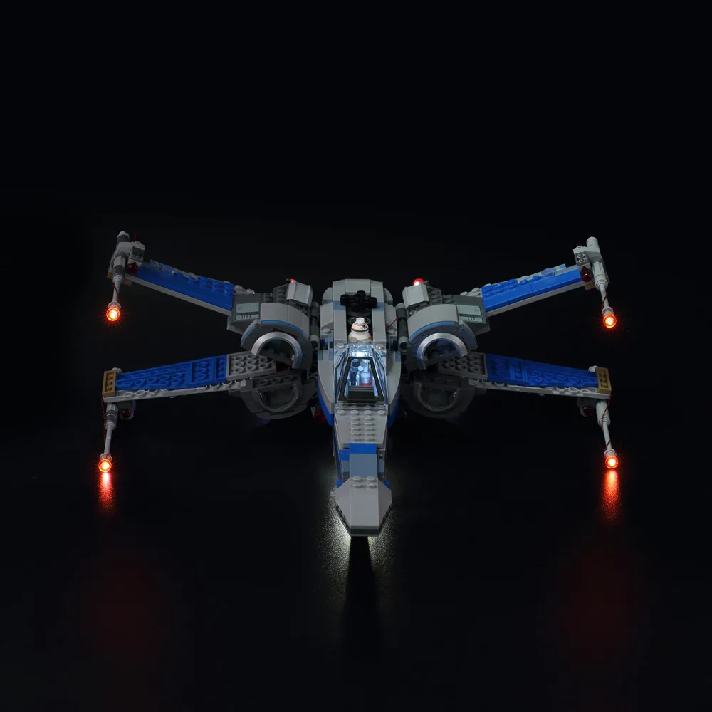 

LED light up kit for lego 75102 /75149 Compatible with 05029 05004 Star Wars X-wing fighter blocks set (only light included )