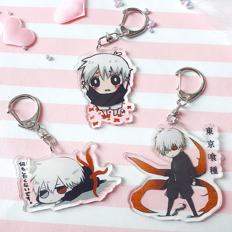Японские Аниме брелки Tokyo Ghoul Мультяшные фигурки канезики автомобильные