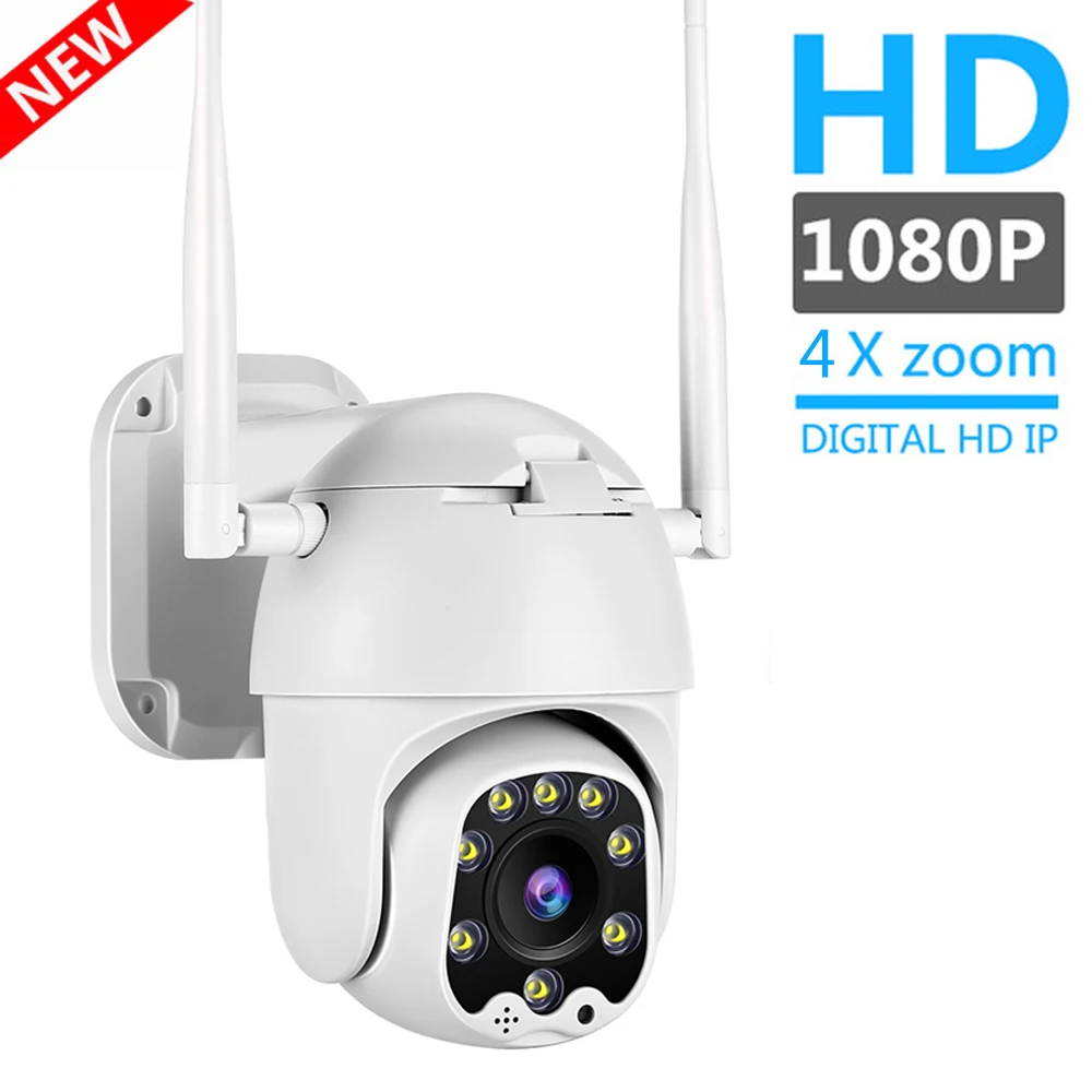 1080P HD 2MP PTZ WIFI IP камера TOMLOV наружная ИК Водонепроницаемая скоростная купольная H.264