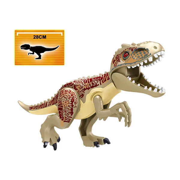 27 шт. Jurassic Park Tyrannosaurus Pterosauria строительные блоки кирпичи triceratop динозавр T-rex Кирпичи Детские Подарочные игрушки YG77066