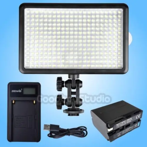 

Godox LED308C LED Video Light Panel + 6600mAh Li-ion Battery + USB Charger Kit