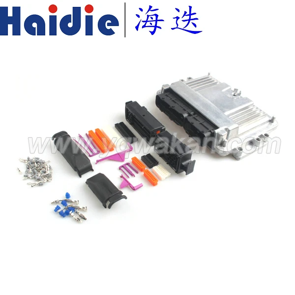 

Free shipping 1set 121p ECU SET Aluminum Enclosure Box with 121pin Case Motor Car LPG CNG Conversion Male Female Auto Connector