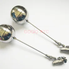 Регулируемый Тип 304 Поплавковый шаровой клапан из нержавеющей стали, клапан управления уровнем воды, водяной башенный поплавковый клапан для резервуара для воды