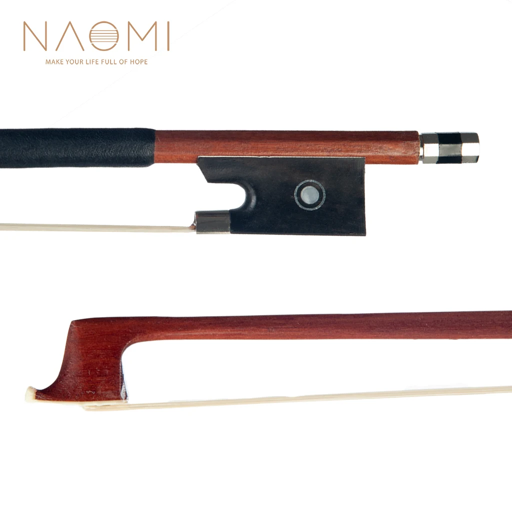 

NAOMI Violin Bow 4/4 Full Size IPE Violin Bow W/Ebony Frog+4 Star Violin Bow Round Stick IPE Violin Parts Accessories