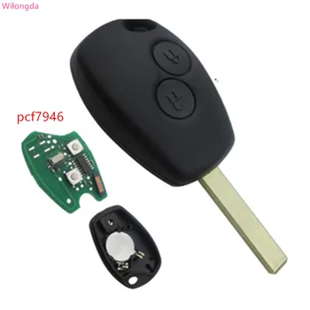 

Wilongda 2 buton remote key 434mhz pcf7947/pcf7946/pcf7961 hitag aes chip for renault Clio II Kangoo II Master II car key