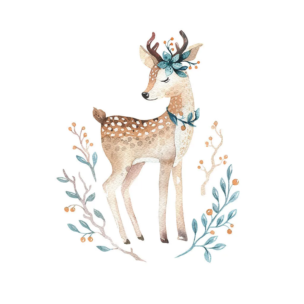

5d DIY Diamond Painting with Square Stones deer Animal Print Home Decor Special Shaped Diamond Embroidery Full drill Gift