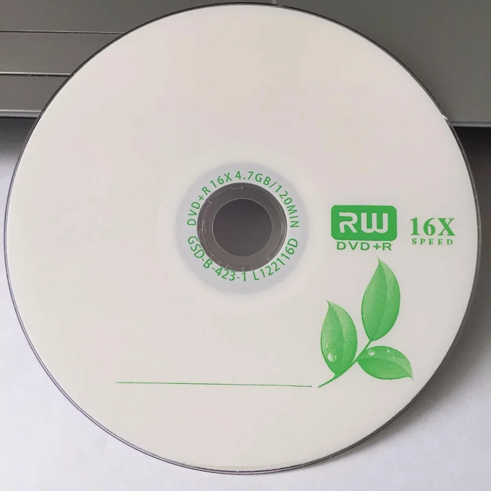 Оптовая продажа 10 дисков класса А 4 7 ГБ 16x пустой лист печатных DVD + R диск |