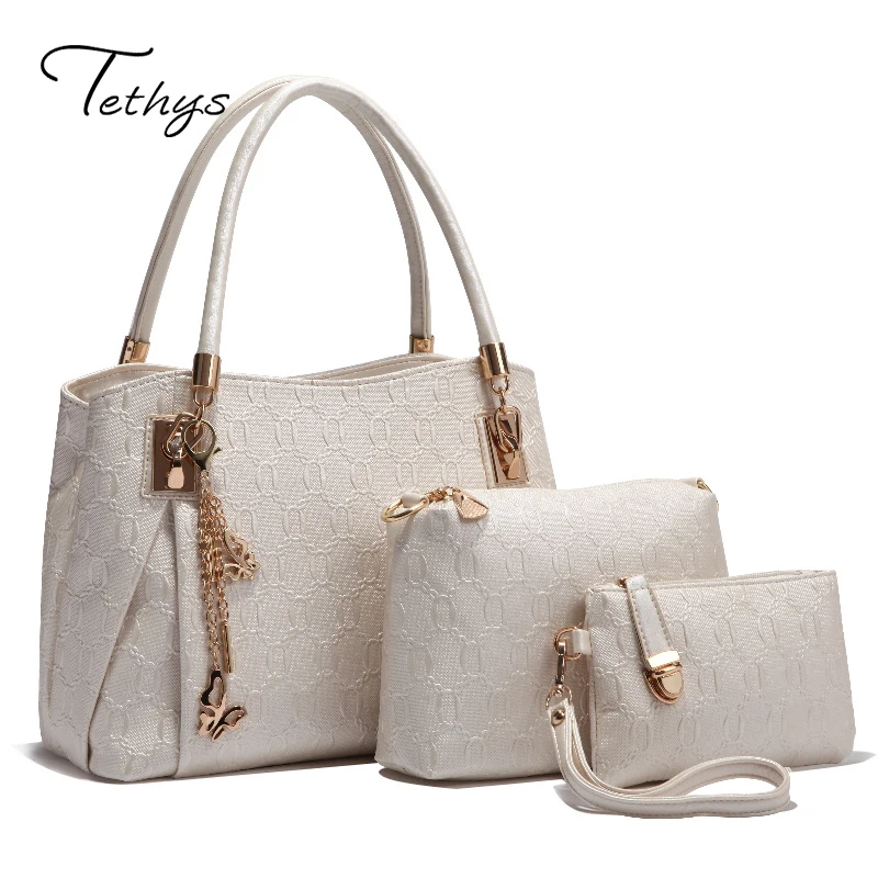 

2017 new handbag pu bag mother package three-piece fashion portable shoulder Messenger bag England Style Composite BagBag