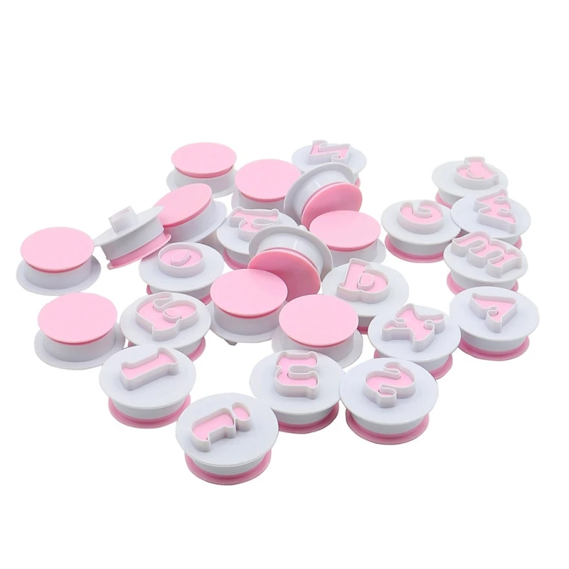 

4cm/7cm Upper Lowercase Alphabet Cookie Cutter Plastic Capital Letters Fondant Cutter Baking Cupcake Mold Cake Decorating