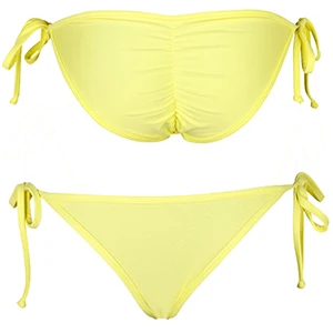 Сексуальная одежда для плавания, Женский бразильский дерзкий бикини, нижняя часть, стринги, купальный костюм для пляжа, купальник из двух частей, Раздельный пляжный купальник - Цвет: Цвет: желтый