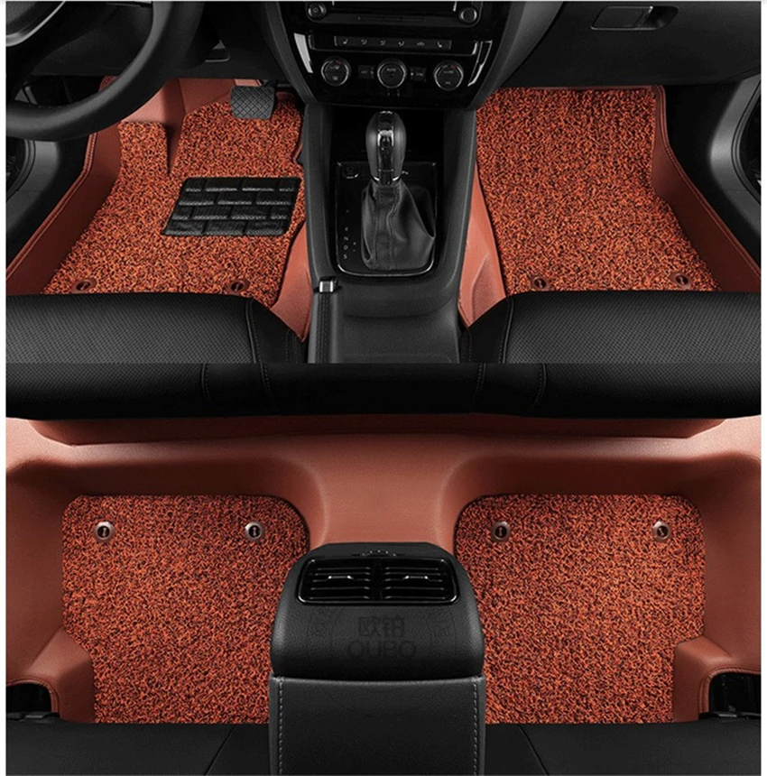 

Car Floor Mats For LEXUS ES200 ES250 ES300h 2015.16.2017 Foot Carpets Step Mat HighQuality Water Proof leather Wire coil 2 Layer