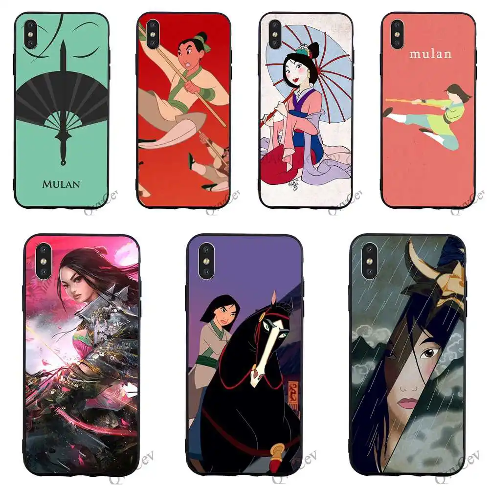 

Fashion Mulan United States Anime Phone Cover for iPhone 5S Case XR X 7 5 8 Plus 6 6S SE Xs Max Covers