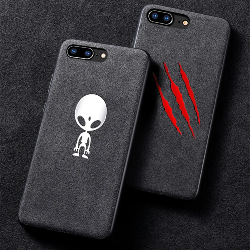 

QINUO Newest AMG GTR Suede LOGO Case For iPhone XS Max XR X 6 6S 7 8 Plus Fur Customize Supercar Telefon Kilifi Cover Coque Capa