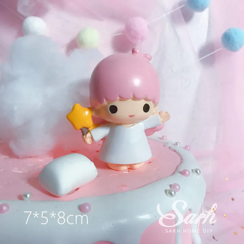 

Pink Blue Lovely Boy Girl Cloud Collection Cake Decorations Cake Topper for Birthday Party Decorations Cute Gifts