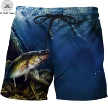 Новинка, модные летние мужские пляжные шорты, 3D принт, рыбий грим, мужские пляжные шорты, брюки,, стиль, Прямая поставка, S-6XL