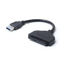 USB 3,0 SATA 3 кабель до 5 Гбит/с Поддержка 2,5 дюйм(ов) ов) внешний SSD HDD 22 Pin Sata к USB Жесткий драйвер адаптер конвертер кабель