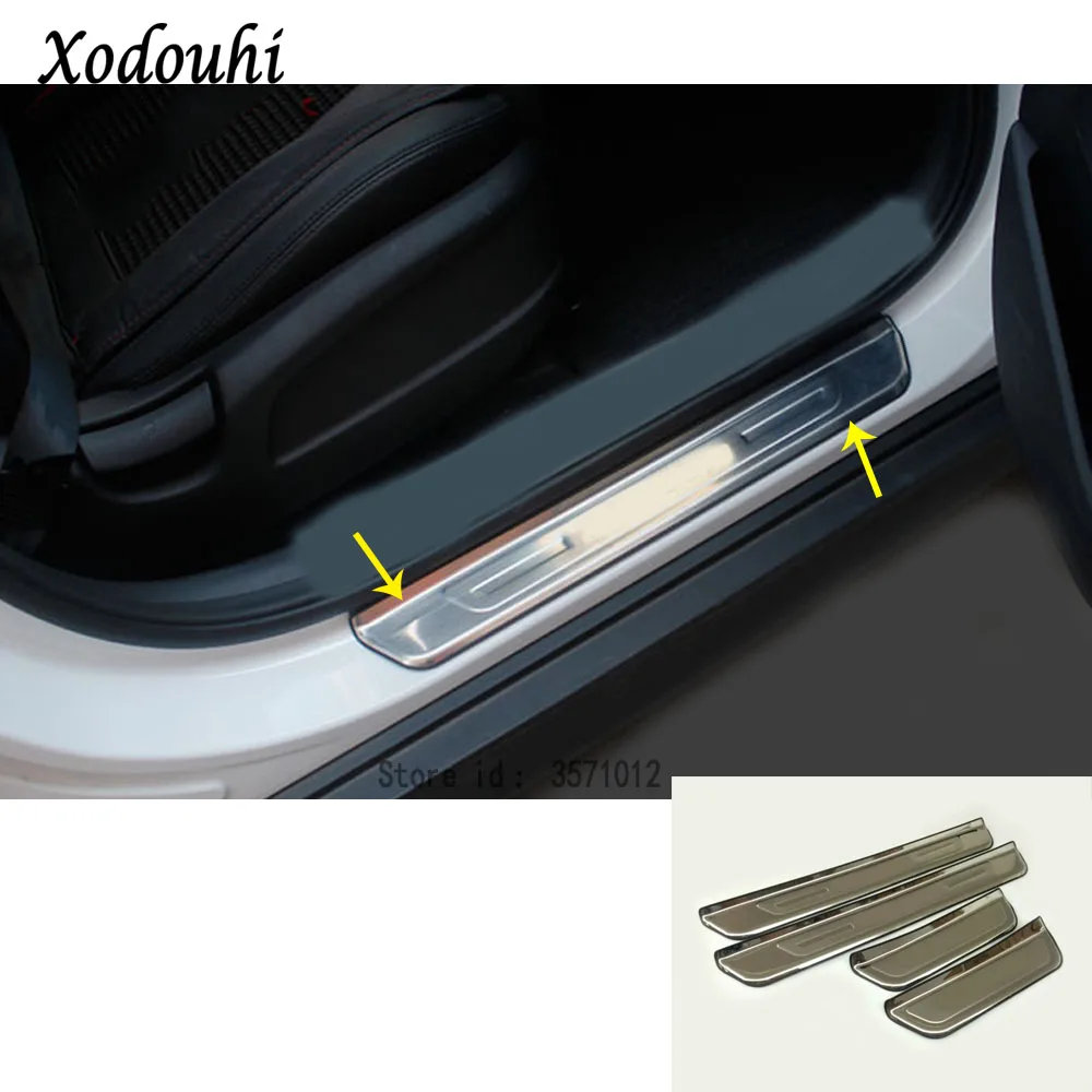 Накладка на порог для Hyundai Tucson 2015 2016 2017 2018 из нержавеющей стали | Автомобили и