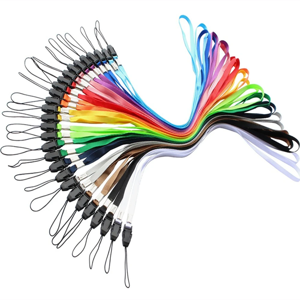 10 قطعة اسهم الرقبة الشريط ل بطاقة الهوية ممر شارة جيم مفتاح/الهاتف المحمول USB حامل DIY شنق حبل الوهق الحبل شحن مجاني