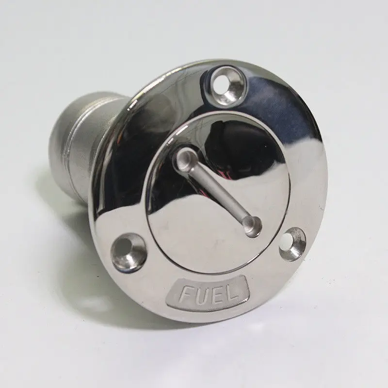 Marine Boat Yacht Fuel Deck Fill / Filler With Key 1.5'' 38mm Flush Mount 316 SS 316 stainless steel 38mm replacement spare cap with chain boat marine yacht accessories