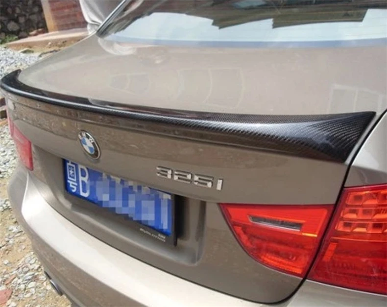  Auto Carbon Fiber Spoiler For BMW 3 Series E90 318 320 325 330 335 2005-2012 Rear Trunk Spoilers Hi