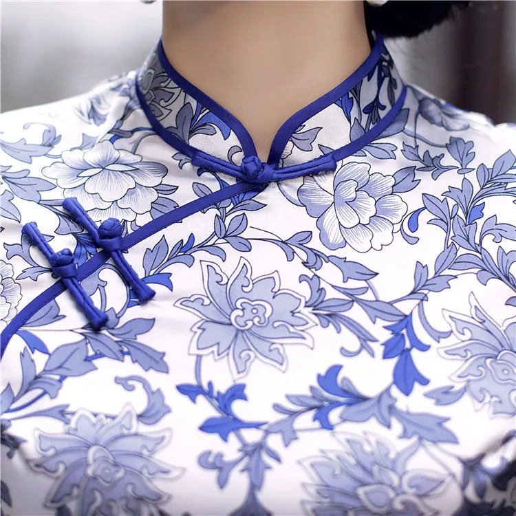 Элегантные женские атласные Qipao Emobroidery длинные тонкие китайские традиционные Формальные платья высокого качества вечернее Ципао плюс размер 3XL