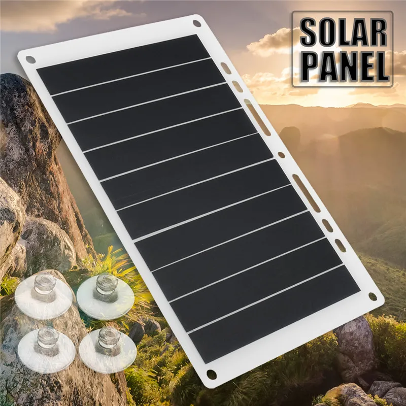 5 в 10 Вт портативный ультра тонкий монокристаллический кремниевый USB Солнечная Панель зарядное устройство наружная Солнечная зарядная плата