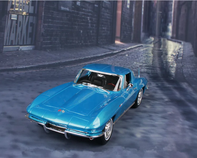 Maisto 1:18 1965 Chevrolet Corvette моделирование сплава Ретро модель автомобиля классическая модель автомобиля украшение автомобиля