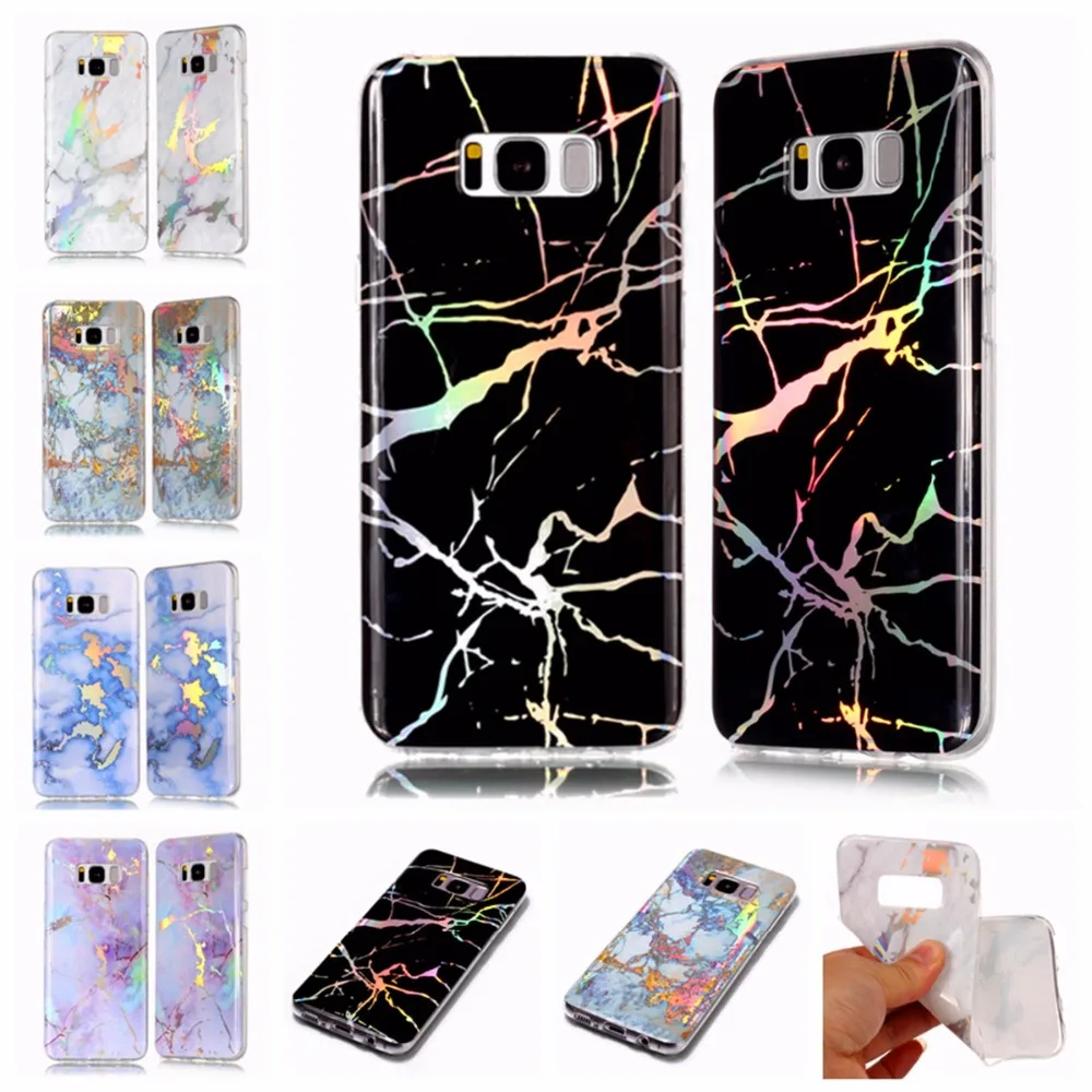 

Fashion Color Plated Marble Phone Case For Samsung Galaxy S8 S8 Plus Case Cover Samsung S8 Case Soft TPU Protection Phone Bag